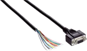 Connettore e cavo SICK 15 cond. D-Sub 15 Pin Femmina / Senza terminazione, L. 2m