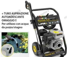 Idropulitrice a scoppio acqua fredda Lavor Pro THERMIC 6,5 - 630l/h 210bar + KIT ASPIRAZIONE OMAGGIO
