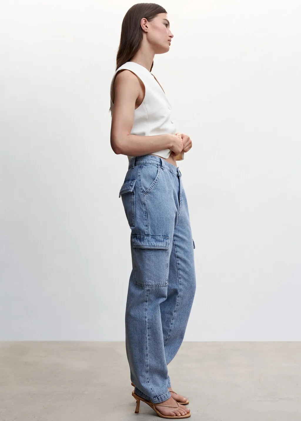 Jeans cargo tasche