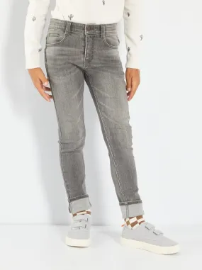 Jeans skinny - grigio denim