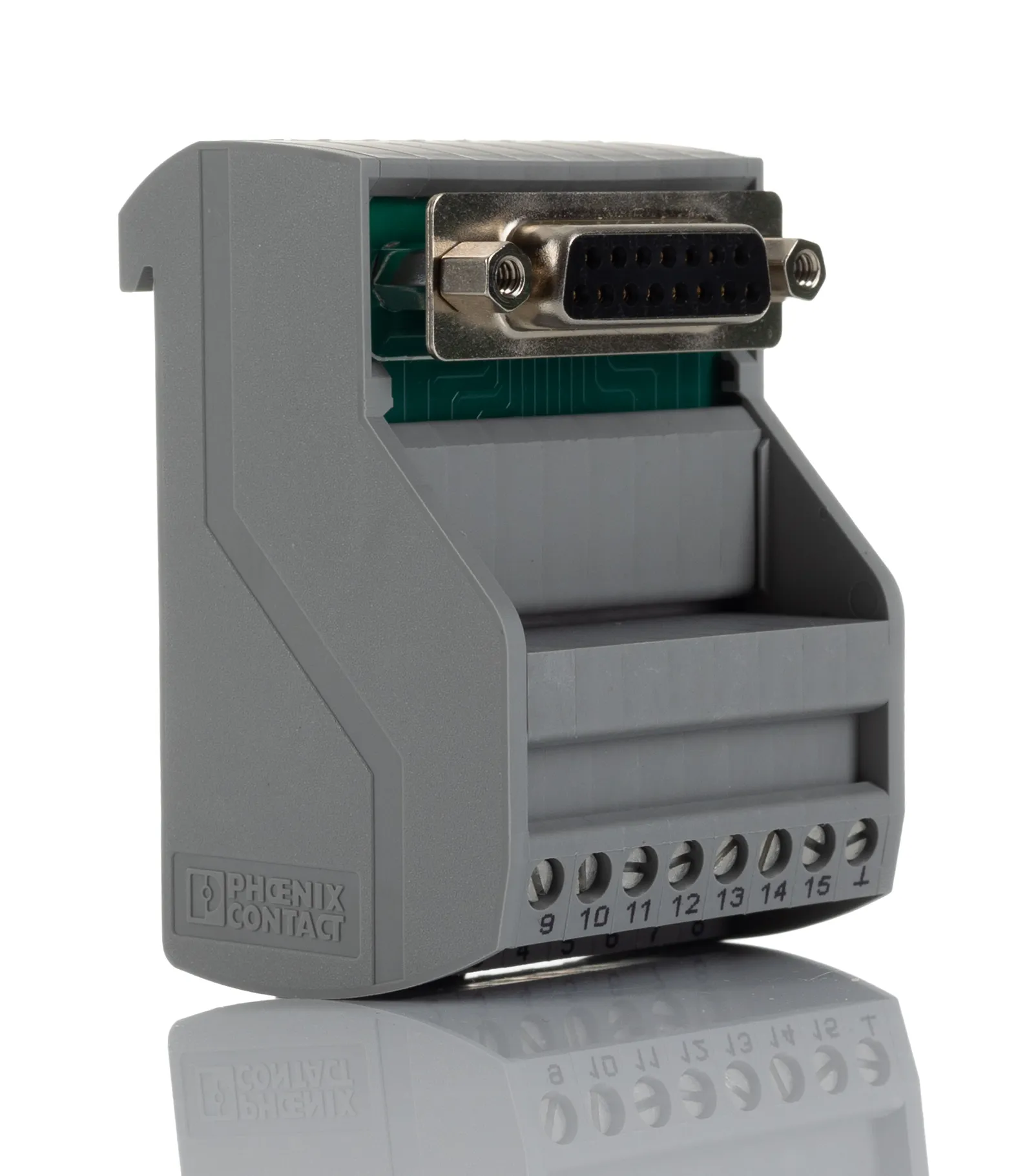 Modulo di interfaccia, Phoenix Contact, D-sub, Montaggio guida DIN, Femmina, 15 poli, 25 V ca, 60 V cc, 2A