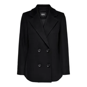 ONLY - Cappotto doppio petto donna in lana