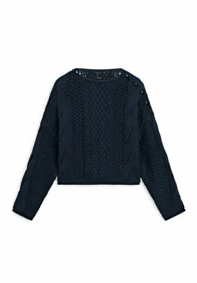 OPEN-WITH BUTTON DETAIL - Maglione