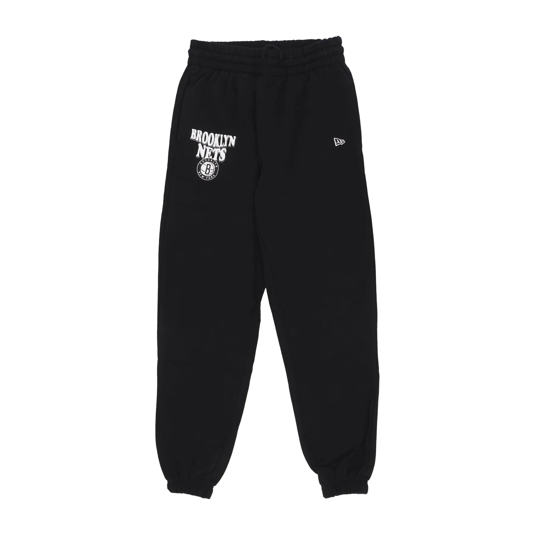 Pantalone Tuta Leggero Uomo Nba Script Relaxed Jogger Bronet Black/white