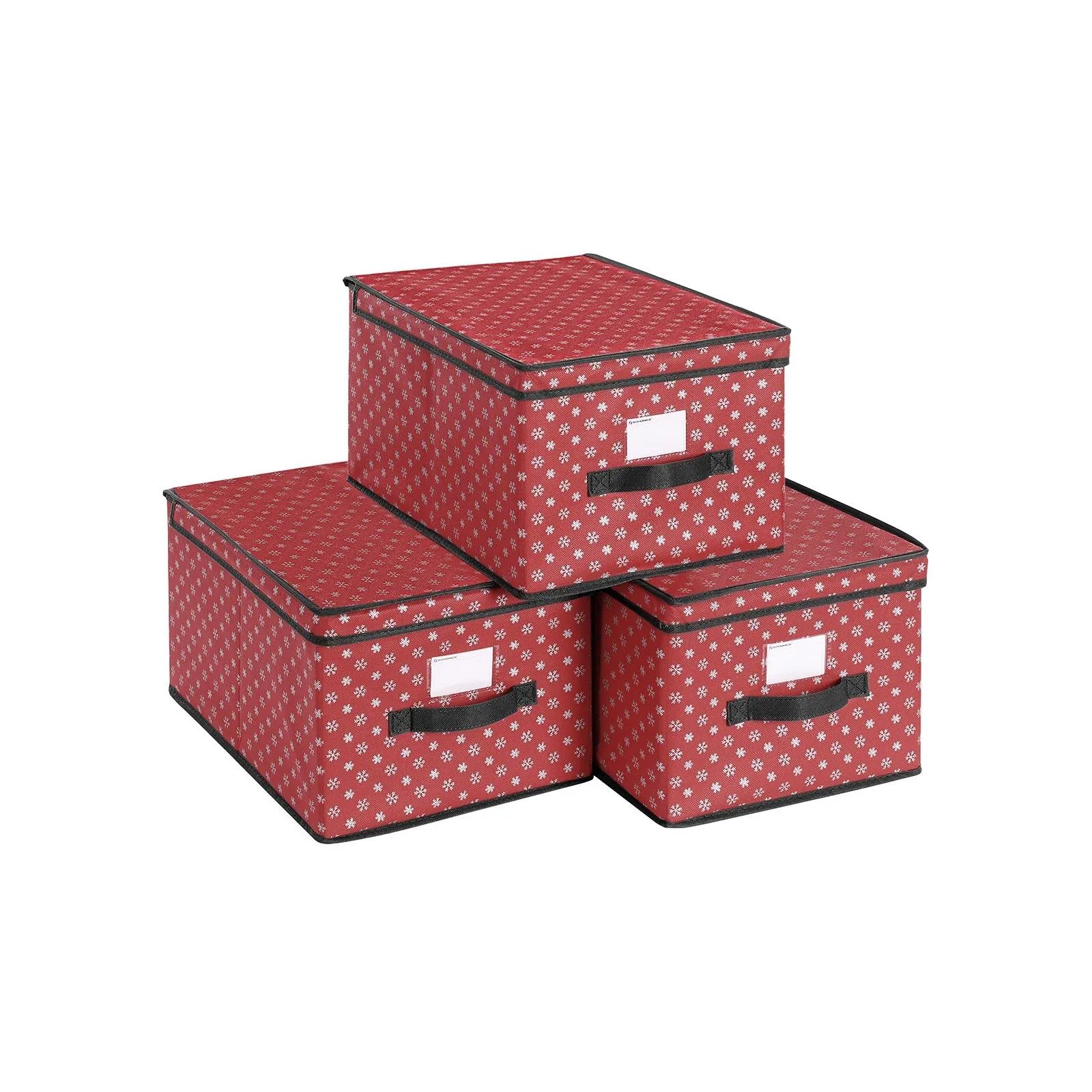 Set di 3 Contenitori Pieghevoli con Coperchio