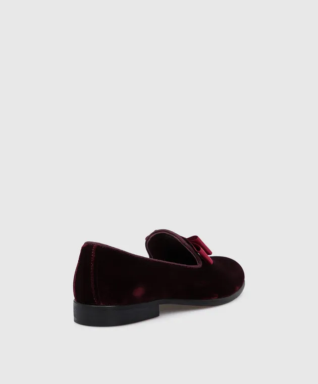 Stefano Ricci Mocassini per bambini con fiocco YR59CG8041VL